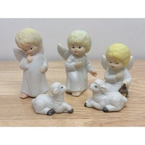 Vinatge Lot 5 R.O.C. Christmas Around the world Angels Lamb Nativity Holiday#26